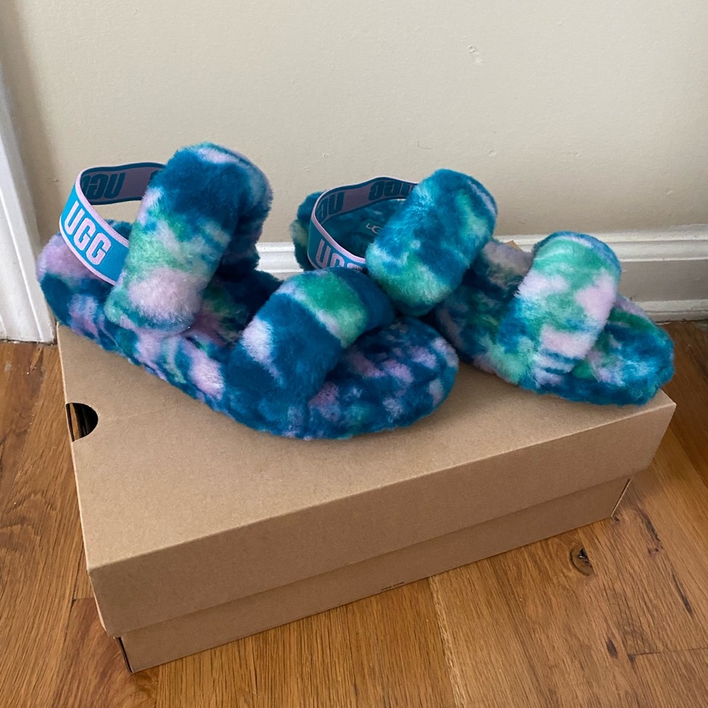 NIB tie dye Ugg slippers